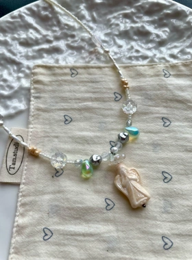 天使圣光  白色项链 是最特别的人一只童手作原创小众款设计项链