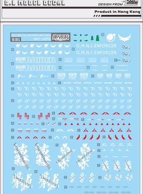 S31 大林 达人水贴 FM 1/100 强夺 RAIDER劫掠掠夺 SEED 模型水贴