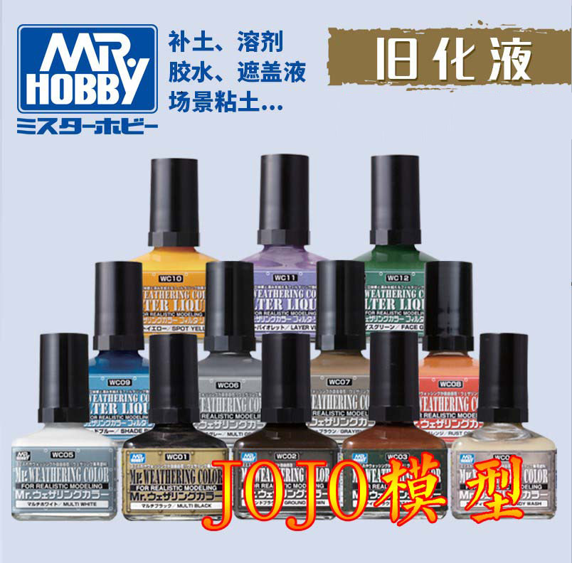 高达渍洗液做旧军事模型图片