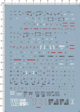 5908 RG 01 RX-78-2 元祖  模型 水贴纸