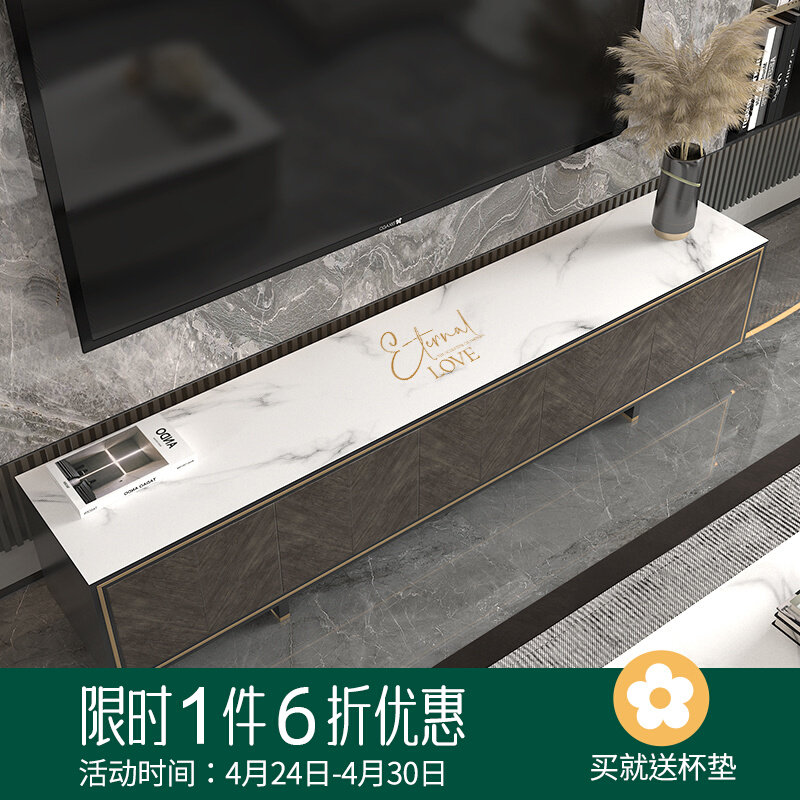大理石纹茶几电视柜桌布高级感防水防油免洗盖布鞋柜防脏垫桌垫