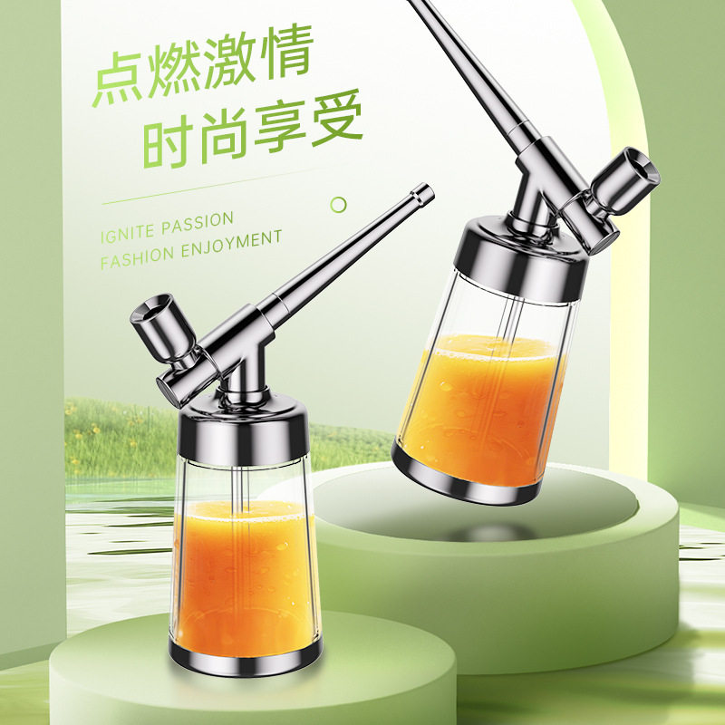 ZOBO正牌过滤烟斗水烟壶男士便携式四用高级烟具全套配件玻璃透明