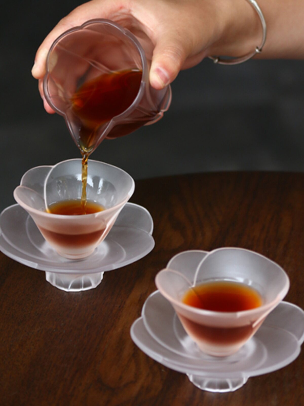 心缘堂琉璃茶器余香盏托主人杯茶托功夫茶具品茶杯带杯垫碟礼盒装