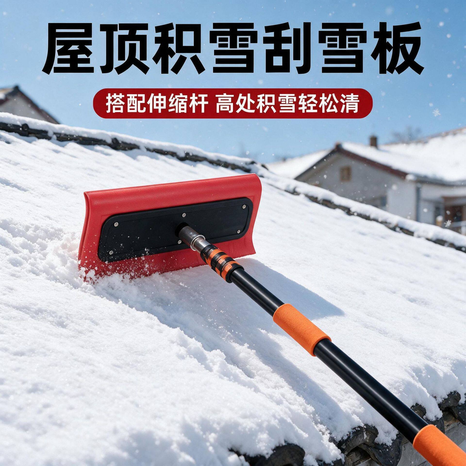 除雪铲庭院鱼池清理堆雪刷汽车玻璃清洁器泳池家屋顶铲雪清洁工具