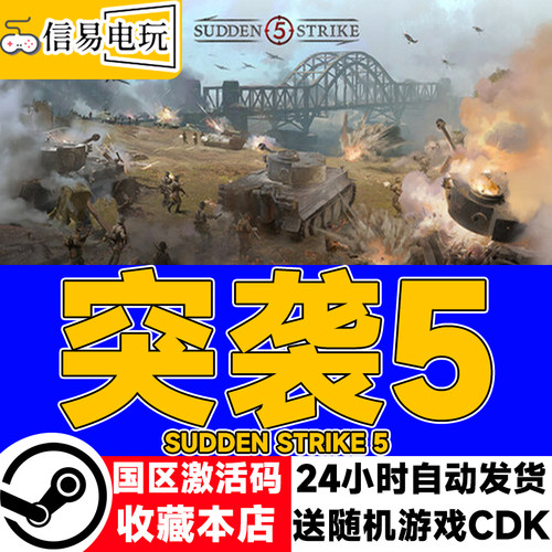 steam正版 突袭5 Sudden Strike 5 国区激活码