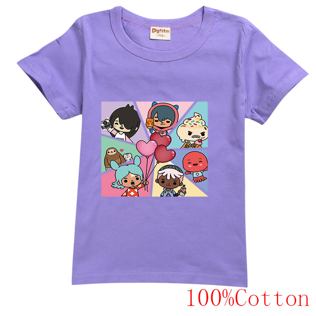 tocaboca儿童纯棉短袖夏季