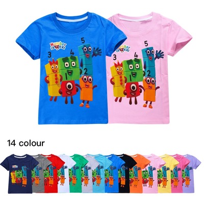 数字积木儿童短袖numberblocks