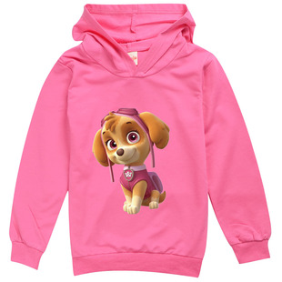 汪汪队秋款女童长袖卫衣PAW Patrol小狗天天套头帽衫2022卡通小童