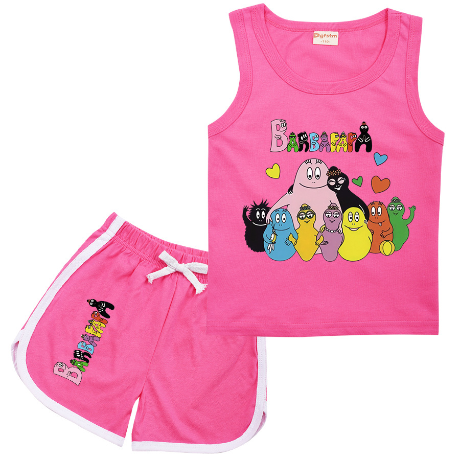 Barbapapa儿童背心短裤两件套