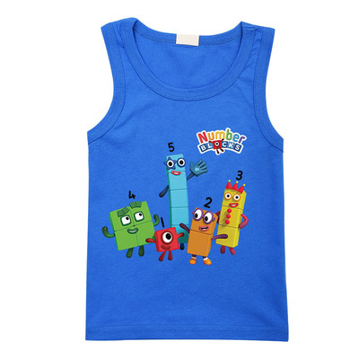 NumberBlocks儿童背心2023夏季