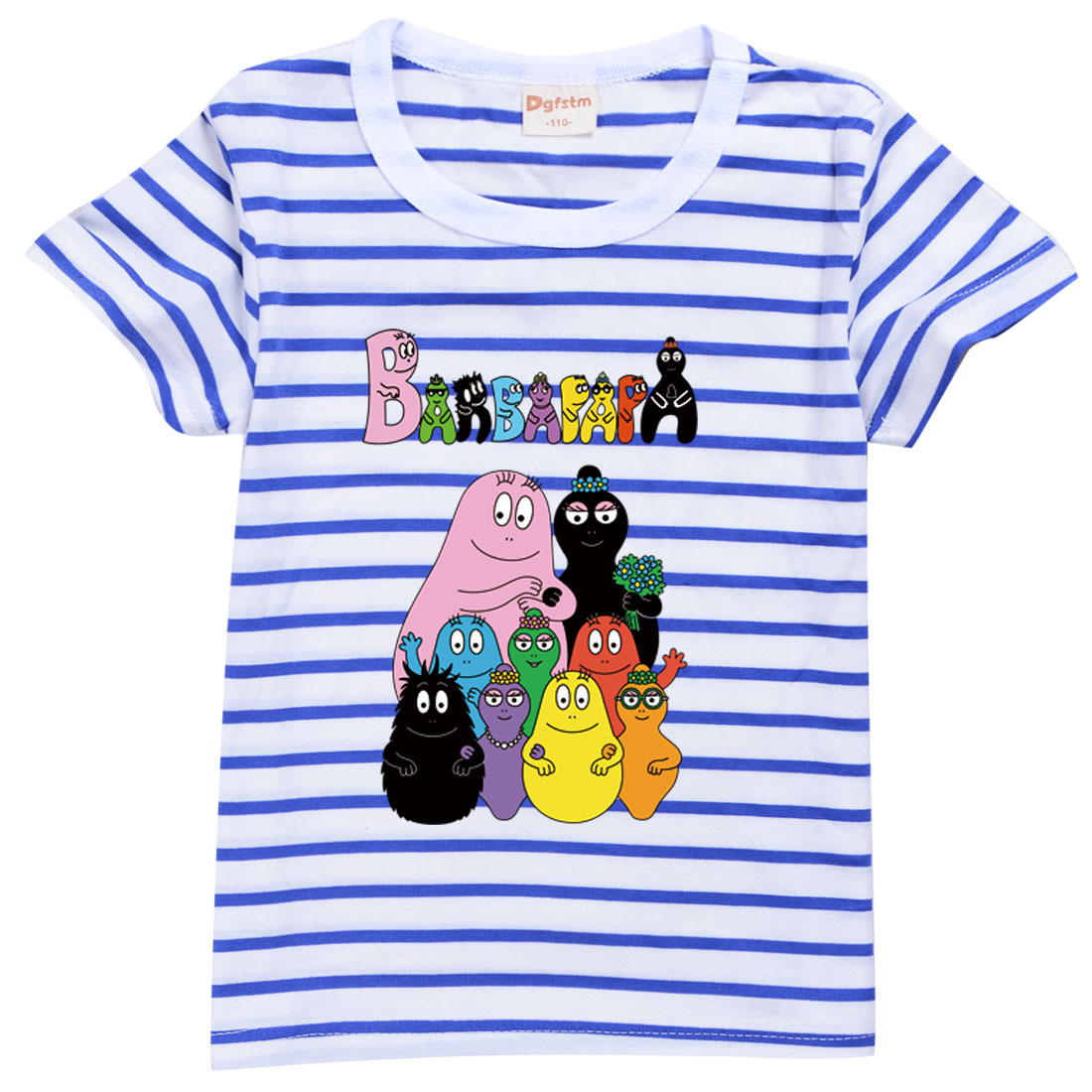 儿童条纹T恤巴巴爸爸短袖洋气