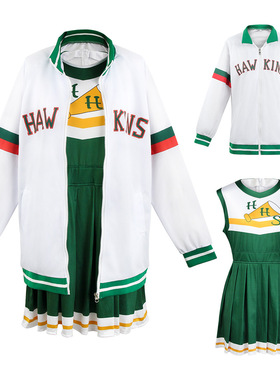 2022万圣节怪奇物语4拉拉队cosplay服短袖圆领cos 二次元角色扮演