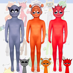 Sprunki Plush节奏盒子紧身衣表演服cosplay2025游戏周边演出服装