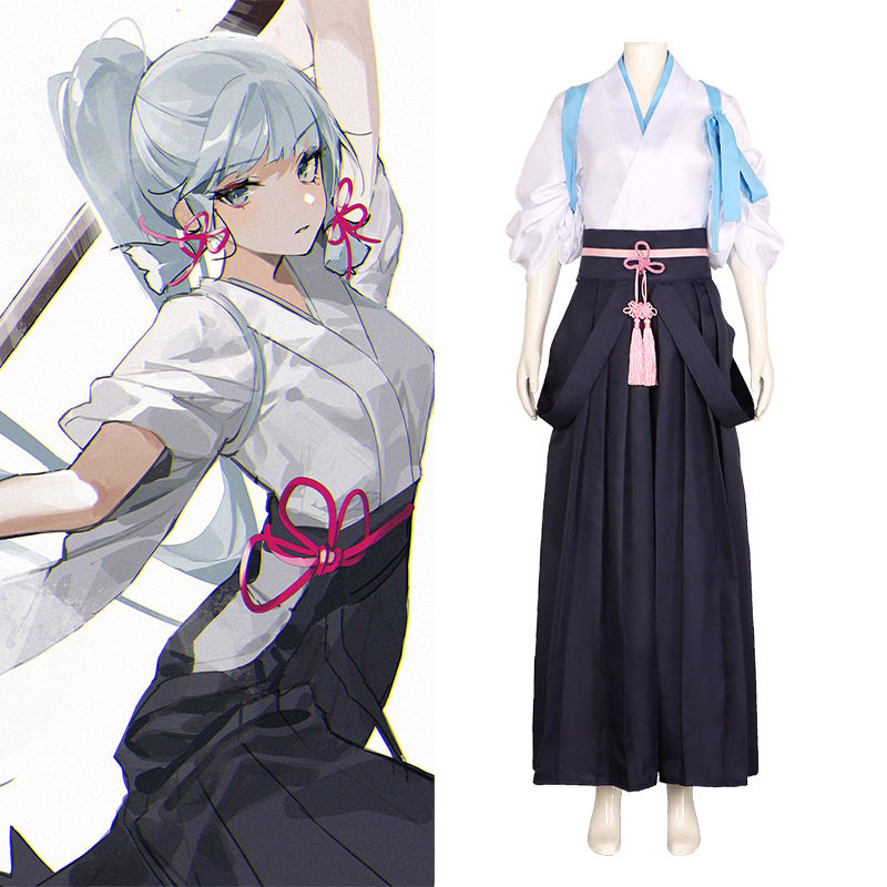 原神cos服神里绫华cosplay服2023万圣节剑道服装游戏表演和服全套