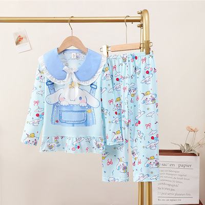 玉桂狗公主娃娃领长袖睡衣