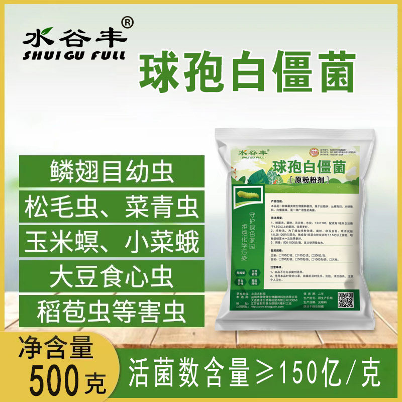 水谷丰球孢白僵菌原粉优等品有机微生物菌剂 农用广谱蓟马等