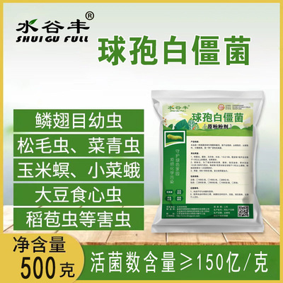 水谷丰球孢白僵菌原粉优等品有机微生物菌剂 农用广谱蓟马等