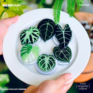 LUCKY TANGERINE橘星高照 热带植物MagSafe磁吸手机气囊支架原创