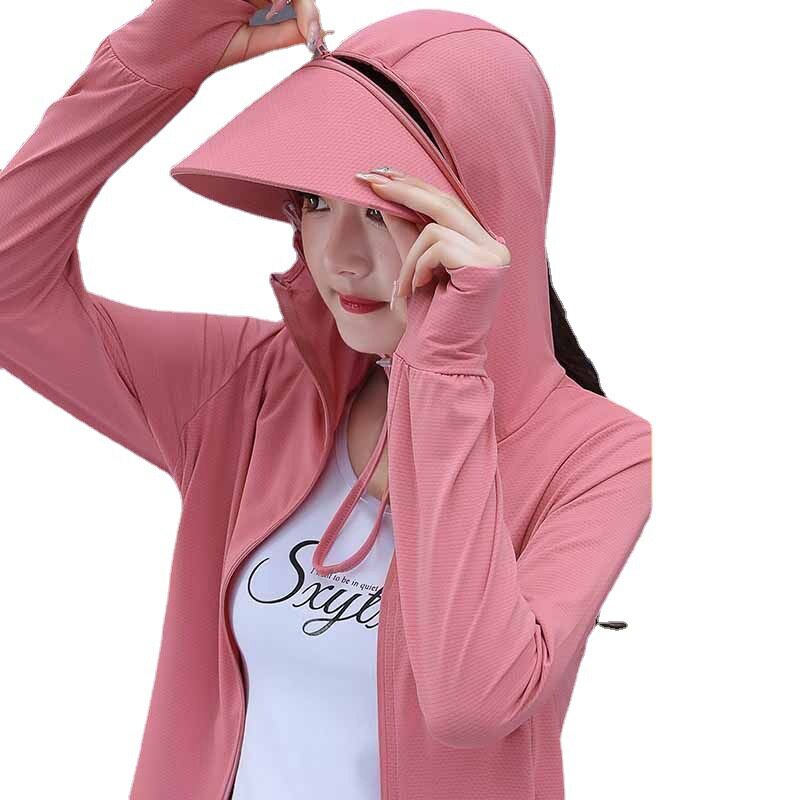 UPF50+夏季冰丝防晒衣男女款防紫外线轻薄款透气防晒服钓鱼服