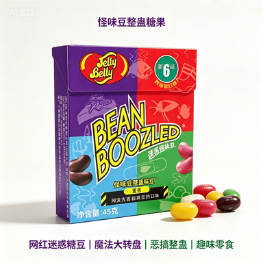 吉力贝哈利波特怪味豆 网红魔法大转盘迷惑糖豆 整蛊恶搞糖果