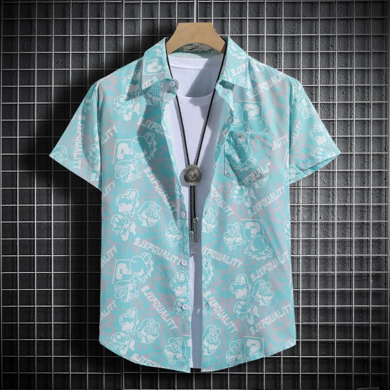 夏季沙滩套装男士三亚旅游度假男装速干衣服海边旅行穿搭情侣夏装