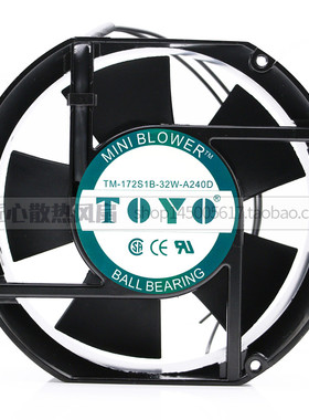 全新 TOYO TM-172S1B-32W-A240D 17251 220/240V 散热风扇