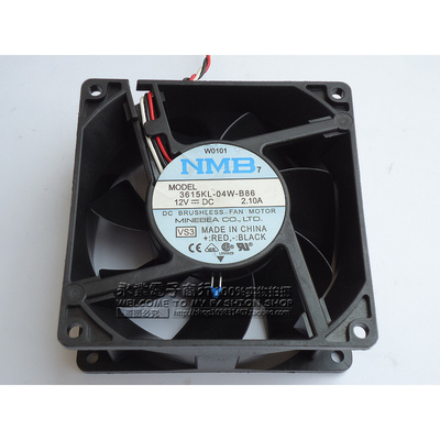 3615KL-04W-B86 12V 2.1A 原装NMB 92*92*38机箱散热风扇静音