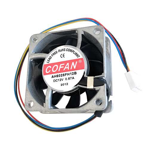 Cofan 60x60x25mm 12V DC Frame High Temp Fan AH6025FH12B