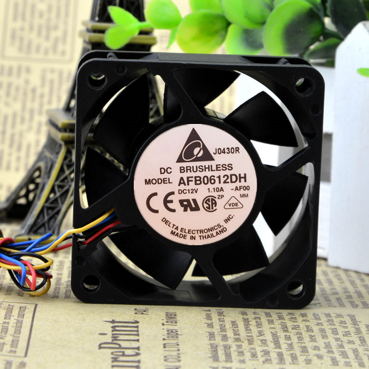 AFB0612DH DELTA 6025 12V 1.1A 6CM 大风量 PWM散热风扇 4线