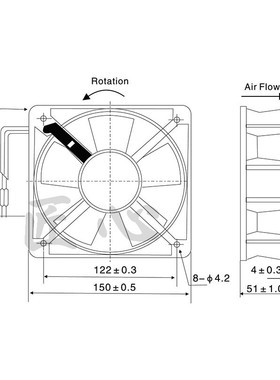 台达 AFC1528DG  DC 28V 1.50A 150x150x50mm 15厘米直流散热风扇