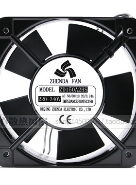 全新ZHENDA风机15050 ZD150A2HS/HB 1550A2HS HB风扇220V D24BL