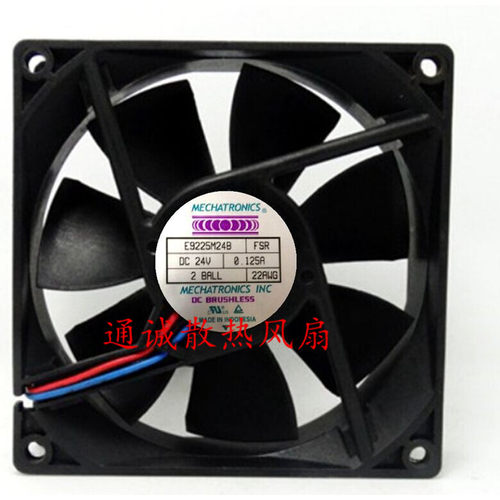 原装 MECHATRONICS E9225M24B 24V 0.125A 9厘米 9225 变频器风扇