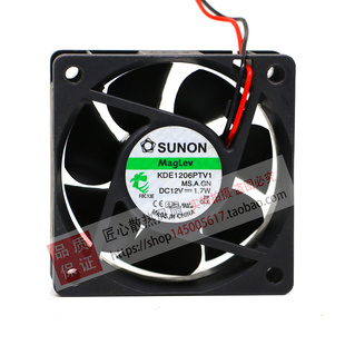 原装建准SUNON KDE1206PTV1 12V 1.7W 6CM 6025 2线静音 散热风扇