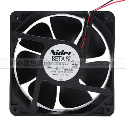 全新 Nidec D12E-24PM B 24V 0.20A 12cm 12038 变频器散热风扇