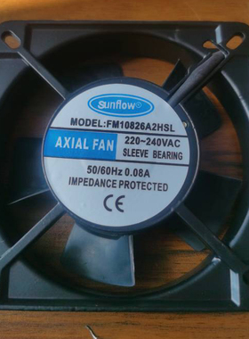 赛格sunflow AXIAL FAN 220V 0.08A FM10826A2HSL 11025轴流 风机