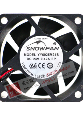 原装SNOWFAN 6025 YY6025M24B DC24V 0.42A 6CM变频器散热风扇