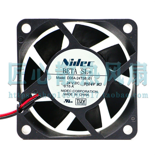 D06A-24TS8 01 原装日本Nidec 24VDC 0.15A 60*60*25MM变频器风扇