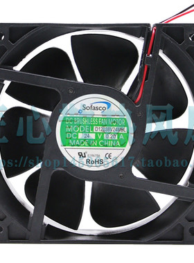 台湾SOFASCO MODEL D12038V24MBL 12038 24V 0.20A变频器散热风扇
