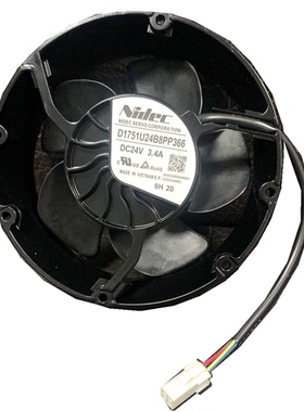 D1751U24B8PP366 DC24V 3.4A 4线原装正品日本NIDEC 日本进口风扇