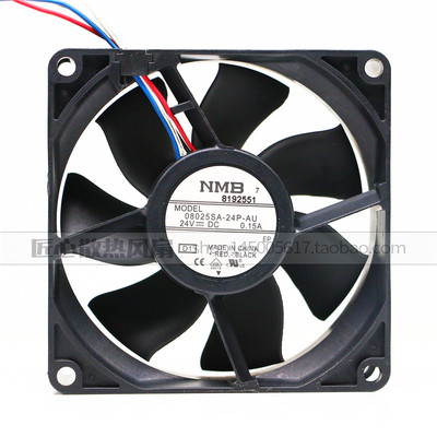 08025SA-24P-AU  全新原装NMB 8cm风扇8025 24V 0.15A 变频器风扇