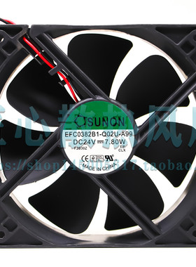 全新原装SUNON EFC0382B1-Q02U-A99 DC24V 7.80W 2线变频器风扇