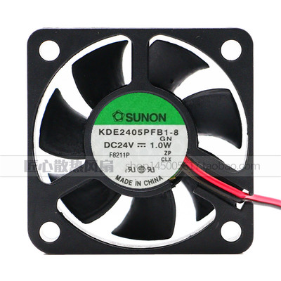 全新SUNON建准 5010 24V 1.0W KDE2405PFB1-8 5CM/厘米变频器风扇