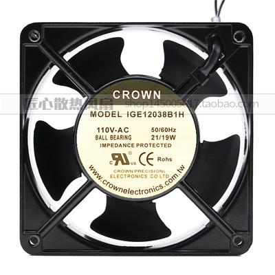交流IGE12038B1H T AC110V 21/19w 12CM 120X120X38mm风机 风扇