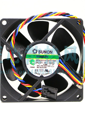SUNON MF80201VX-Q010-S99 8020 12V 3.84W 4线服务器机箱风扇PWM