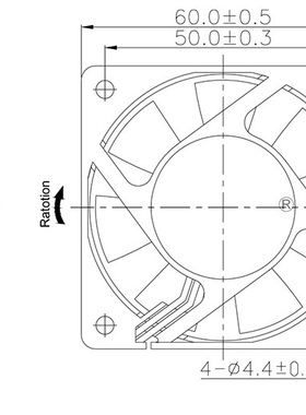 全新DAP DAP6025B1-1-A 12V 5200RPM 6025 6厘米直流散热风扇