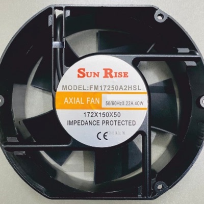 SUN RISE FM17250A2HSL AC 220V 0.22A 40W 172x150x50轴流风扇