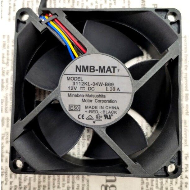 3112KL-04W-B69 DC 12V 1.10A 80*80*32mm 8厘米散热风扇