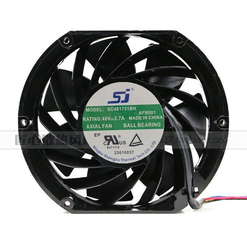 正品/SJ/直流风机 SC481751BH 48V 2.7A 暴力大风量散热风扇17CM