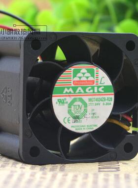台湾 永立 MAGIC MGT4024ZB-R28 4cm 24V 0.20A 4028 散热风扇