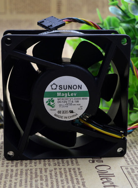 原装 建准 SUNON MF80381V1-D000-M99 12V 6.1W 8CM 8038 4线风扇
